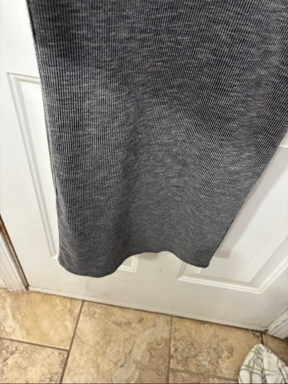 Gilli Grey Ribbed Button-Front Jumpsuit - Picture 4 of 5